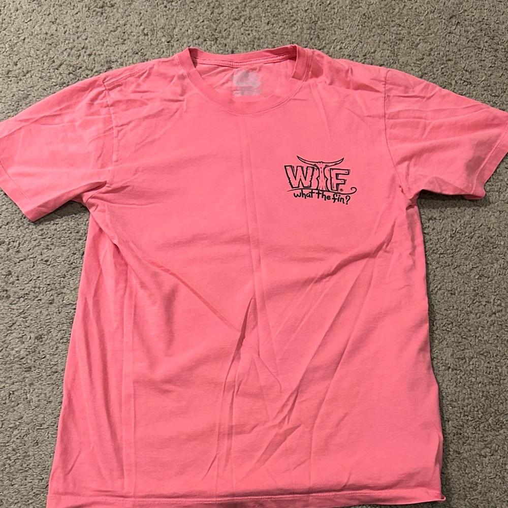 Reddish/Pink What The Fin Graphic T-Shirt